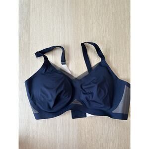 Honeylove Crossover Bra Underwire Free with Mesh Trim Black Size 1X Xx1411